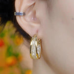 Bold Round Hoop Earrings