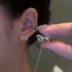 Bow-Knot Tassel Drop Earrings