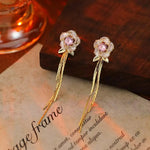 Bow Tassel Drop Earrings