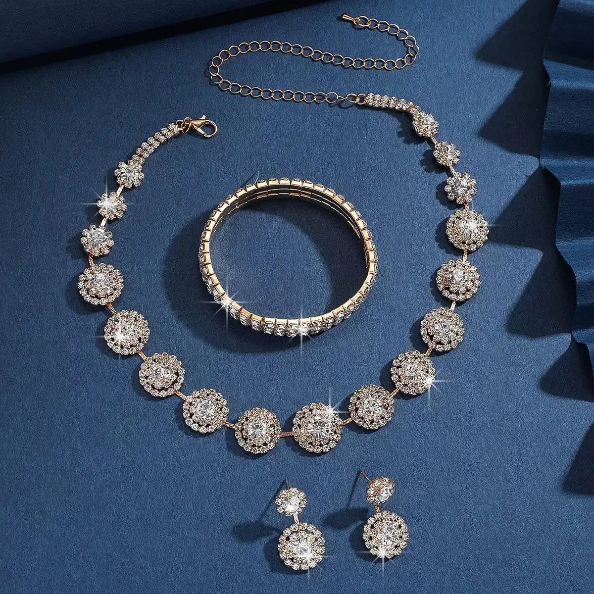 Bride Must-Have Crystal Three- Jewelry Set
