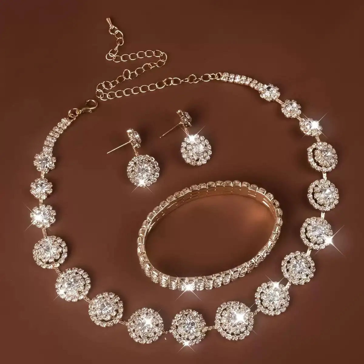 Bride Must-Have Crystal Three- Jewelry Set