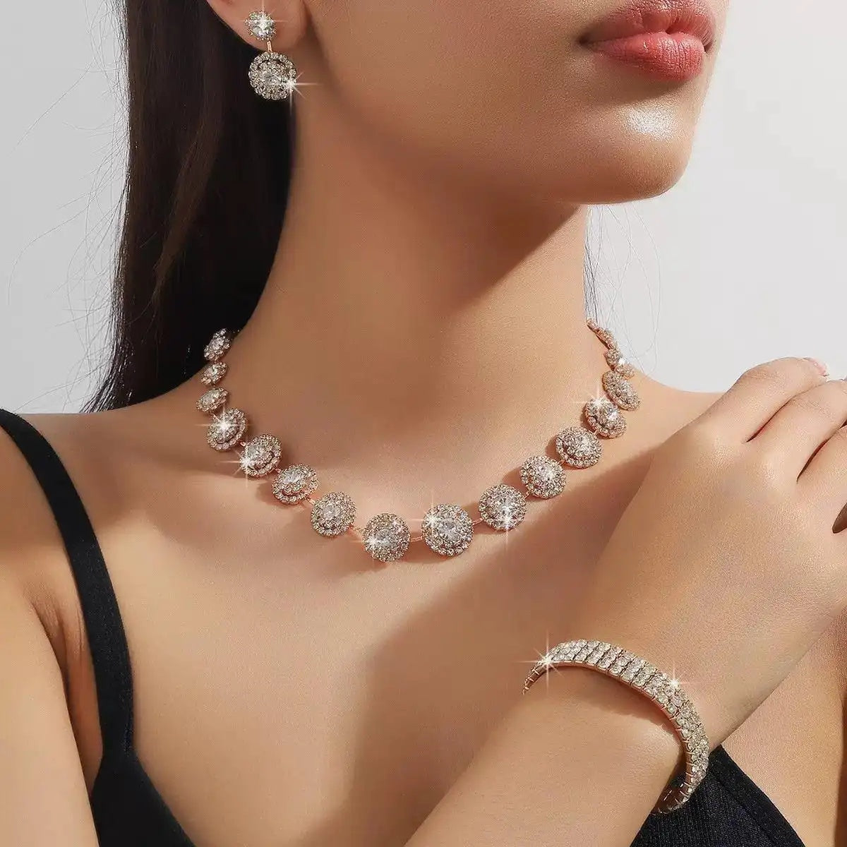 Bride Must-Have Crystal Three- Jewelry Set