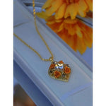 Brown Rhombus Necklace