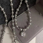 Bubble Cube Pendant Necklace