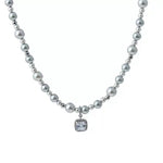 Bubble Cube Pendant Necklace