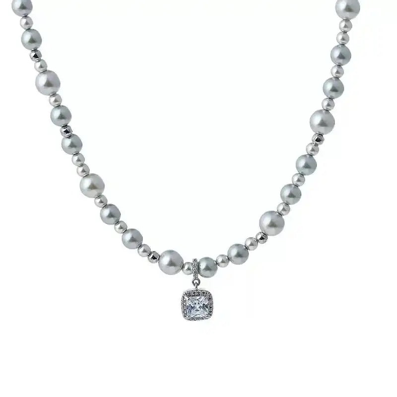 Bubble Cube Pendant Necklace