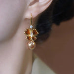 Butterfly Bead Hook Earrings