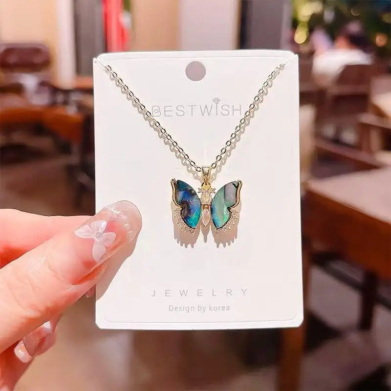 Butterfly Best Friend Long-Lasting Color Necklace