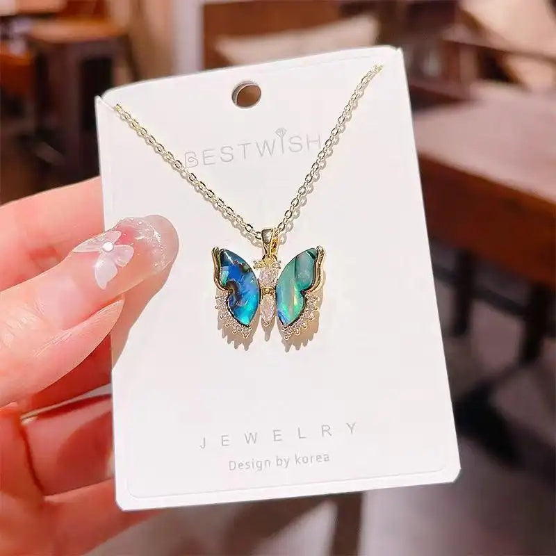 Butterfly Best Friend Long-Lasting Color Necklace