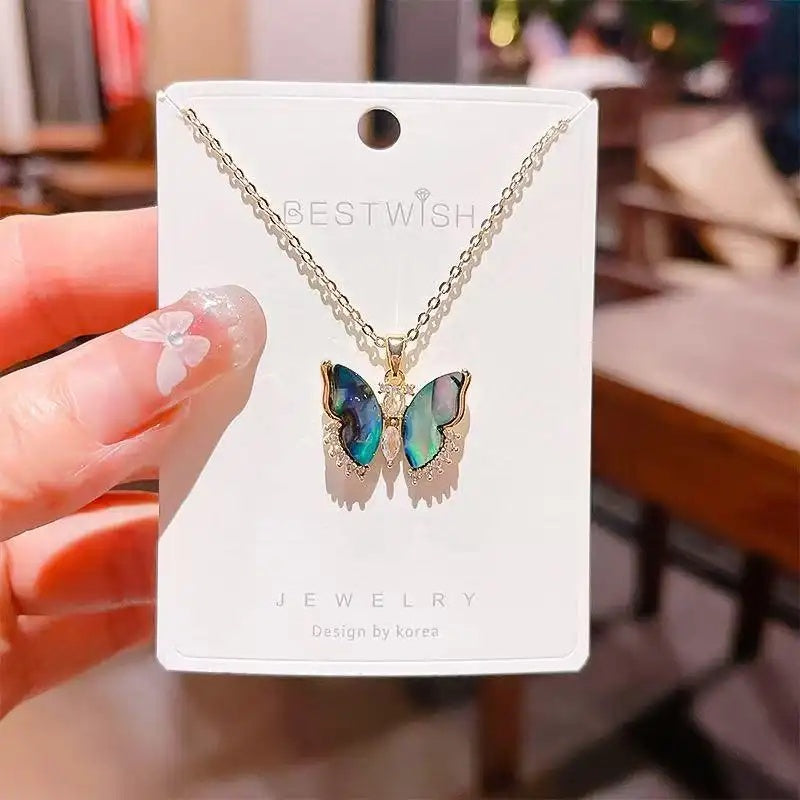 Butterfly Best Friend Long-Lasting Color Necklace