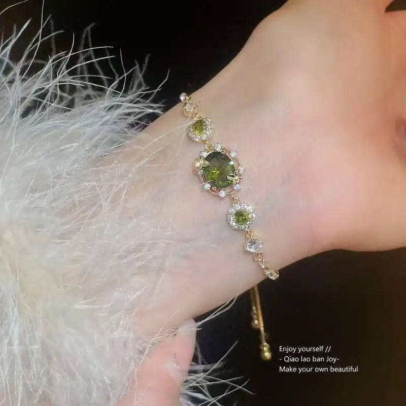 Butterfly Crystal Adjustable French Retro Bracelet