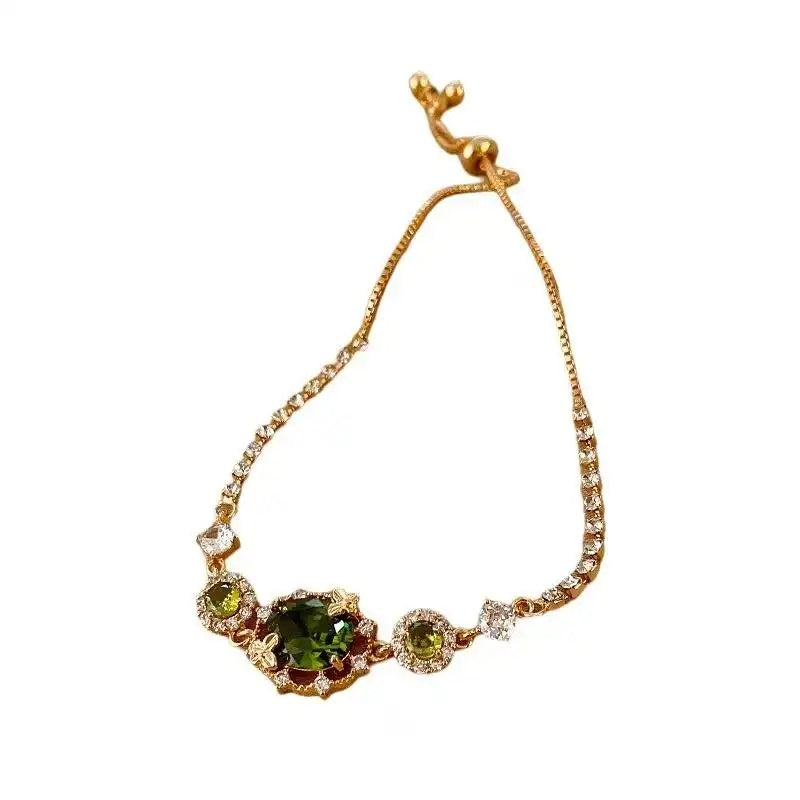 Butterfly Crystal Adjustable French Retro Bracelet