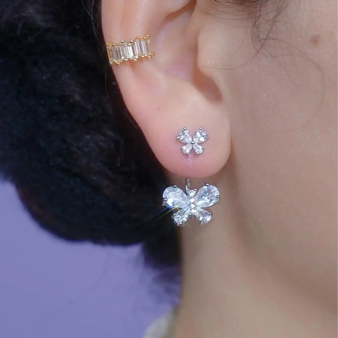 Butterfly Crystal Stud Earrings