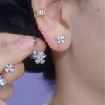 Butterfly Crystal Stud Earrings