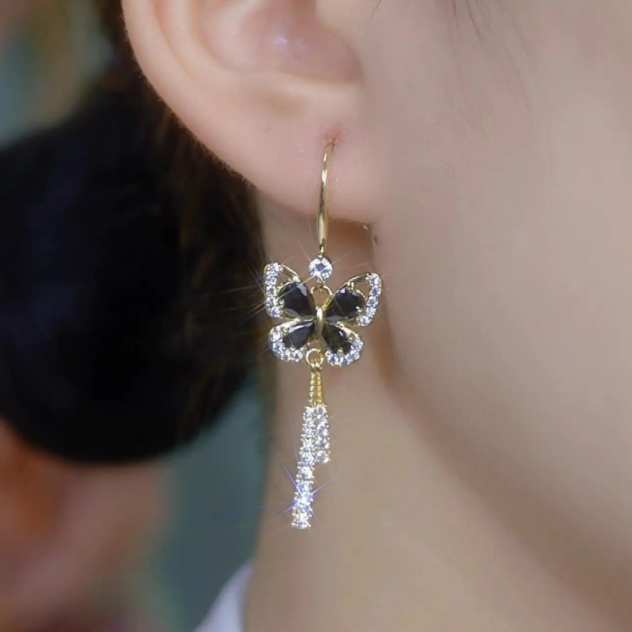 Butterfly Drop Earrings