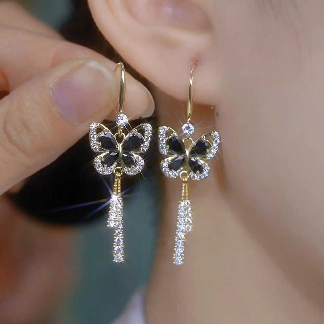 Butterfly Drop Earrings