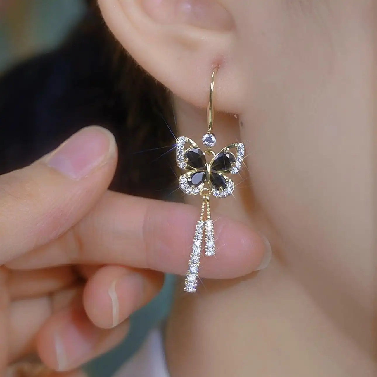 Butterfly Drop Earrings