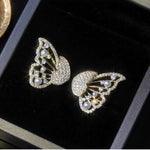 Butterfly Fluttering Double-Layer Detachable Two-Wear Earrings