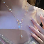 Butterfly Tassel Necklace