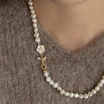 Camellia Baroque Pearl Necklace