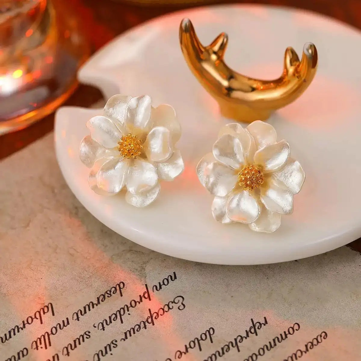 Camellia Earrings
