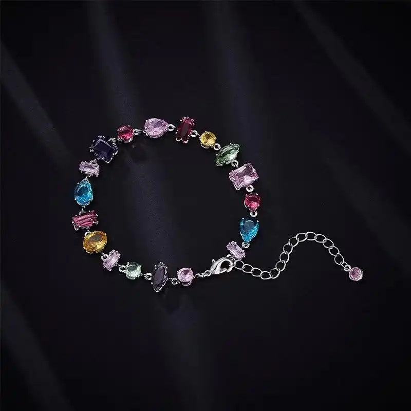 Candy Color Dopamine Crystal Geometric Bracelet