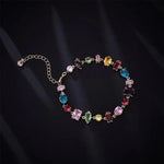 Candy Color Dopamine Crystal Geometric Bracelet