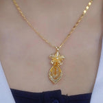 Cat Eye Flower Necklace