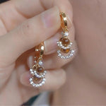Cat-Eye Ginkgo Leaf Stud Earrings