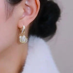 Cat Eye Tulip Earrings