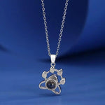 Cat Paw Custom Name Engraving Necklace