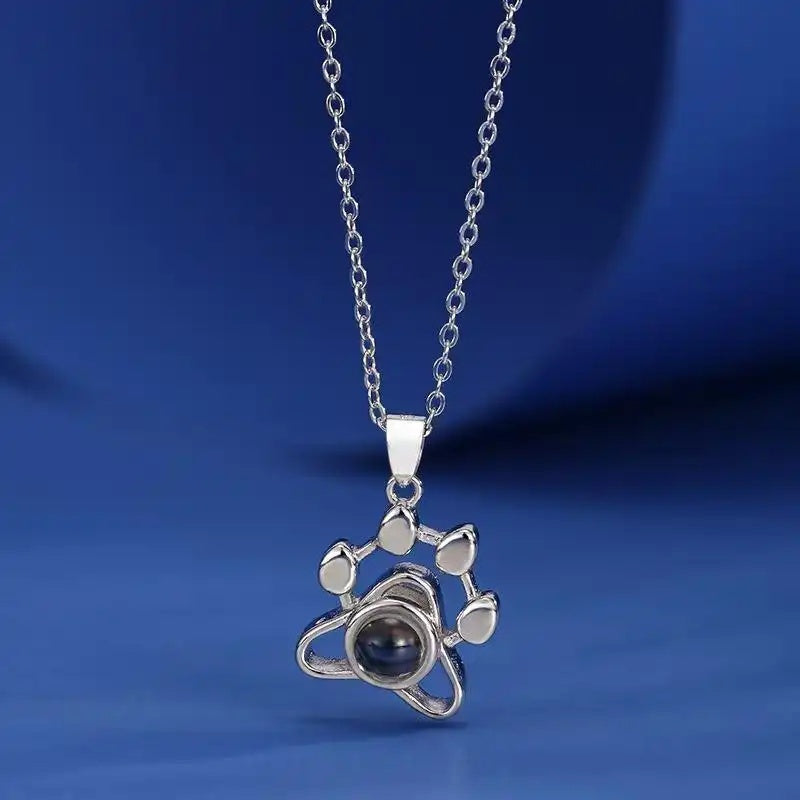 Cat Paw Custom Name Engraving Necklace