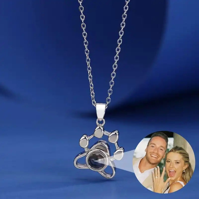 Cat Paw Custom Name Engraving Necklace