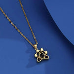 Cat Paw Custom Name Engraving Necklace