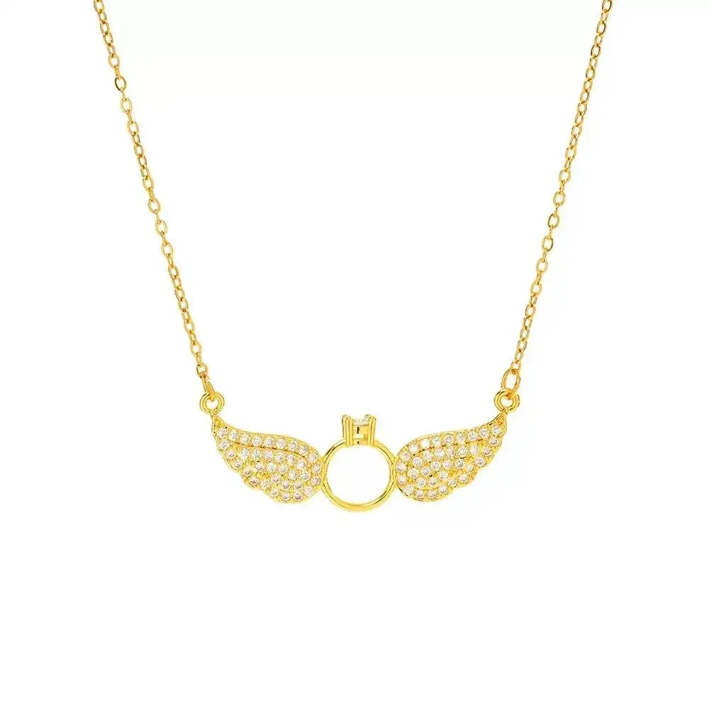 Celestial Angel Wing Necklace