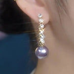 Chain Pearl Earrings