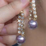 Chain Pearl Earrings