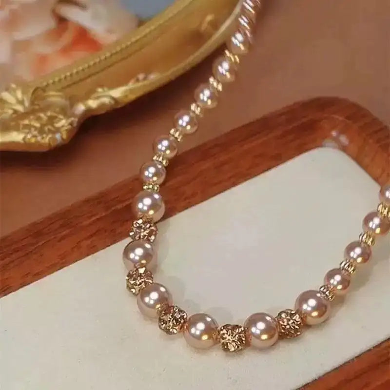 Champagne Crystal Necklace