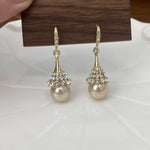 Champagne Pearl Korean Earrings