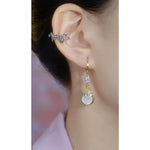 Chinese Allergy-Free Cat Eye Gourd Drop Earrings