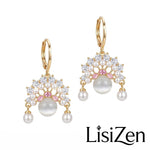 Chinese Opera Beaded Drop Earrings