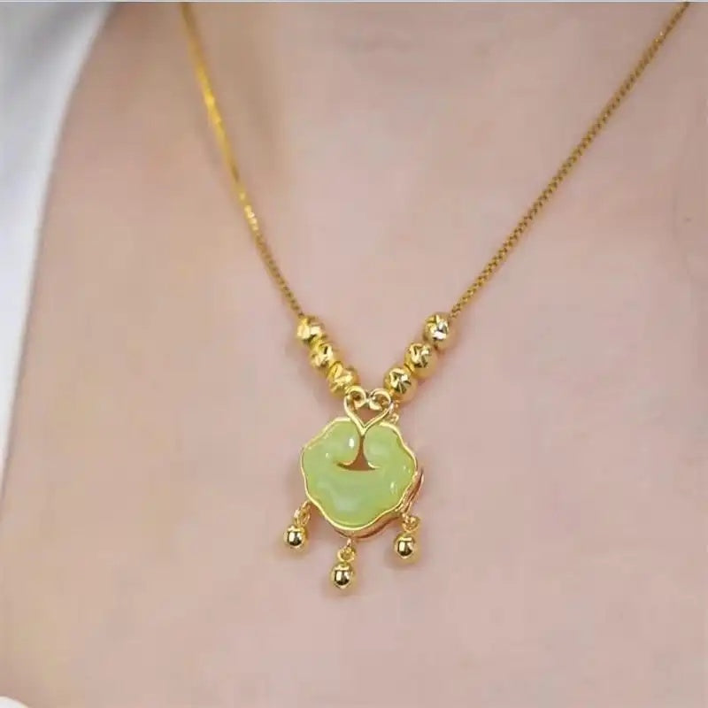 Chinese Ruyi Lock Necklace