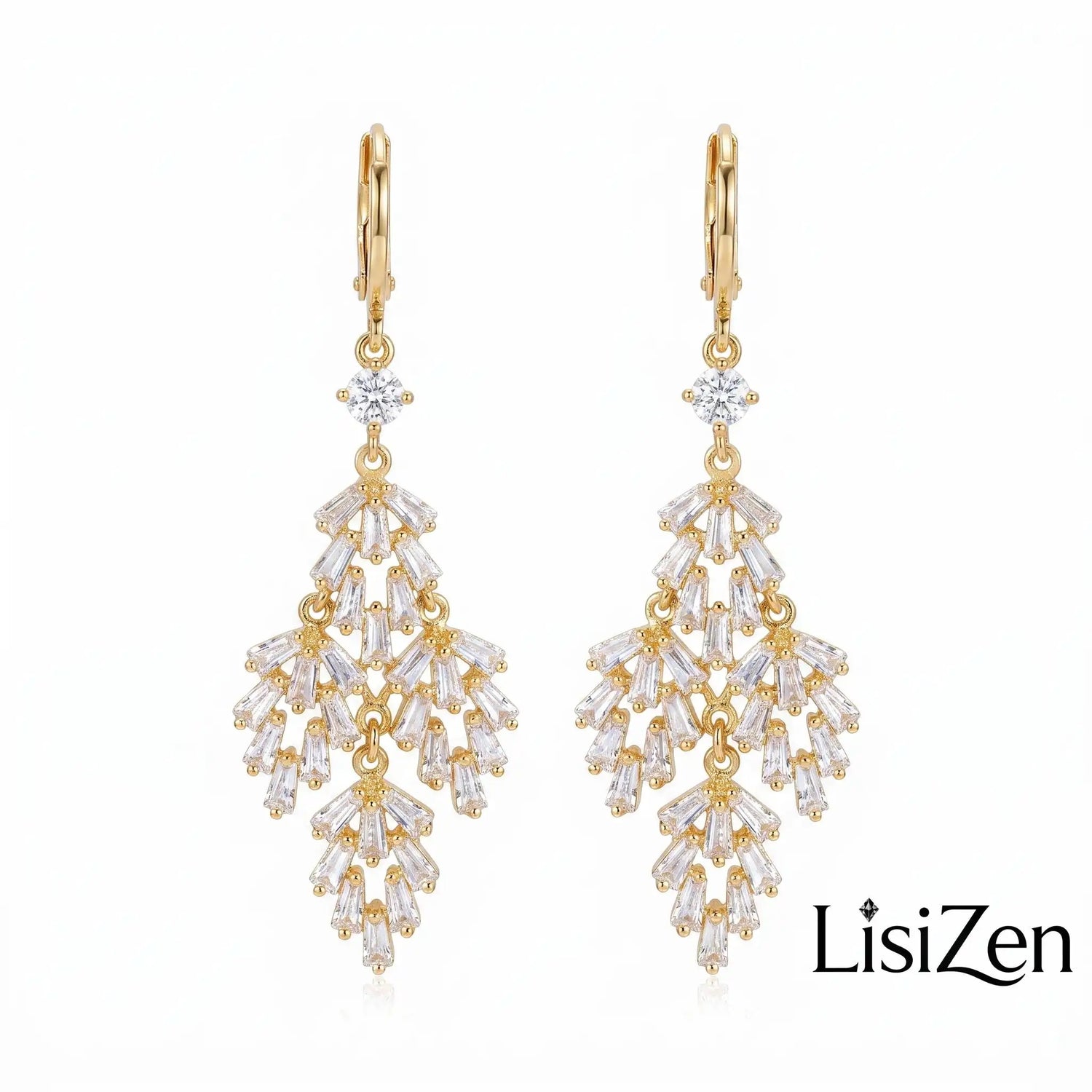 Christmas Ball and Leaf Hoop Earrings