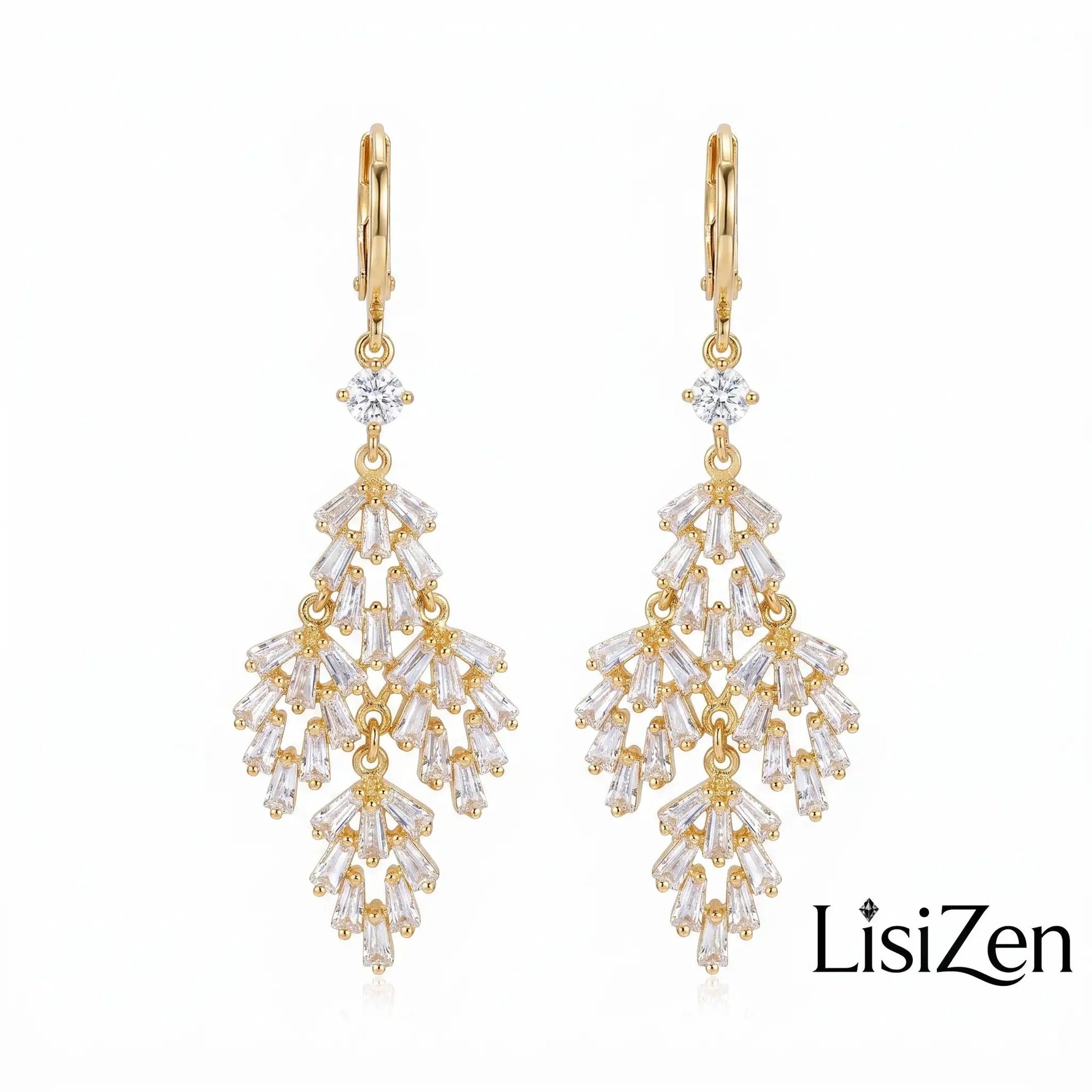 Christmas Ball and Leaf Hoop Earrings