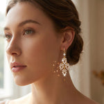 Christmas Ball and Leaf Hoop Earrings