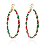 Christmas Color Hoop Earrings