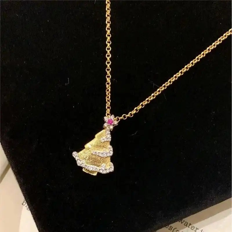 Christmas Tree Pendant Necklace