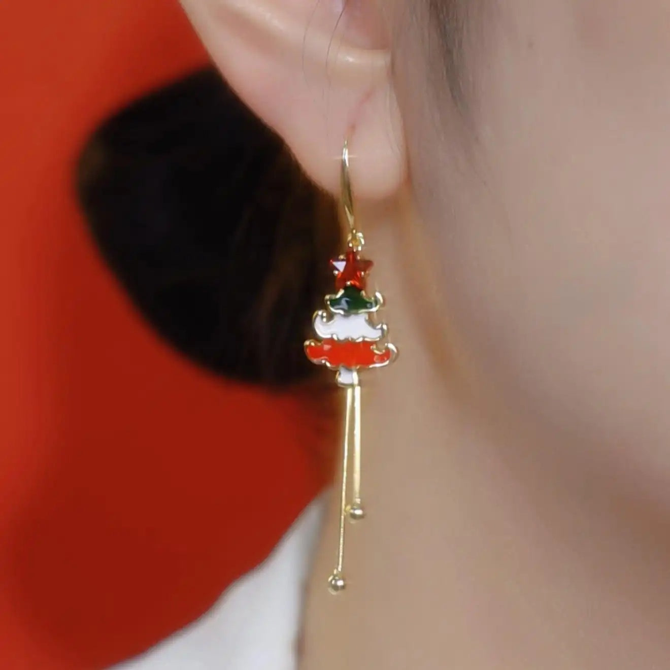 Christmas Tree Stud Earrings