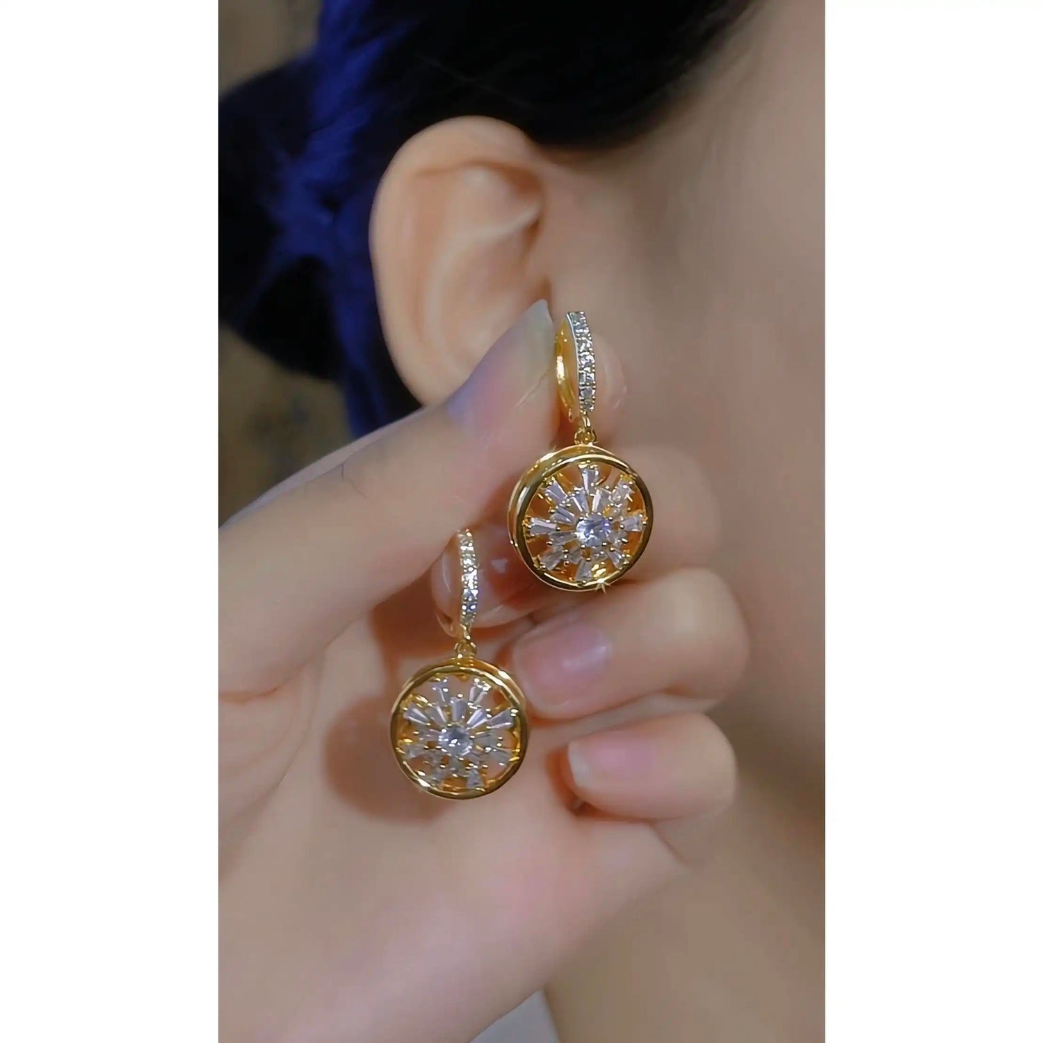 Circle Ear Hoop Earrings