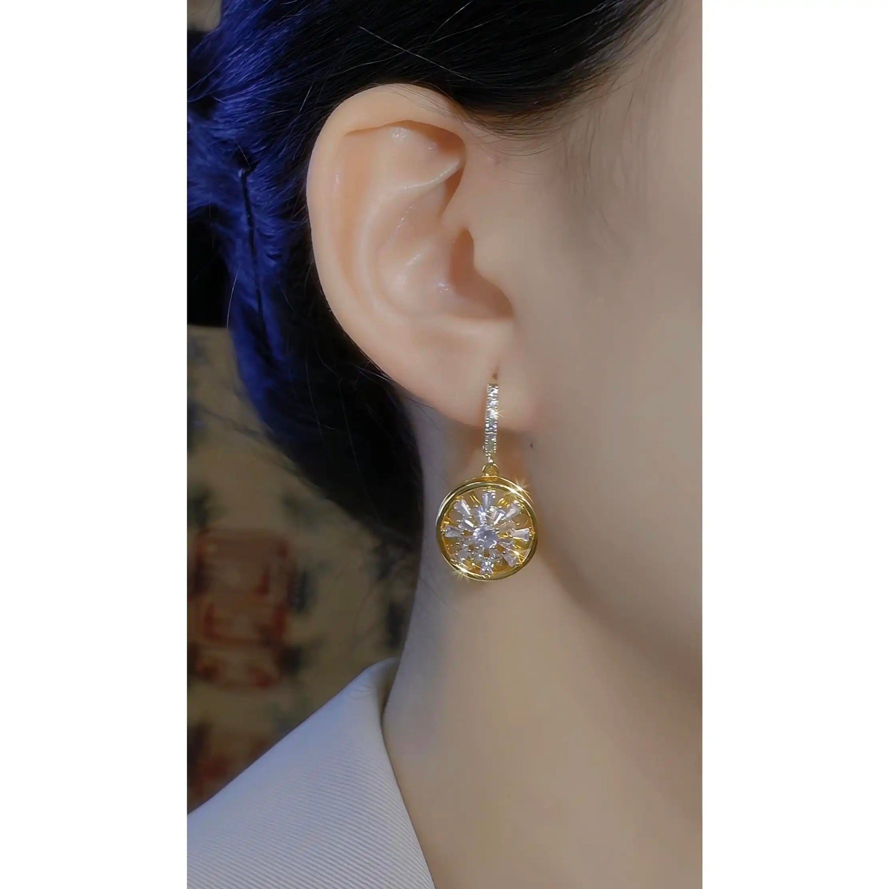 Circle Ear Hoop Earrings